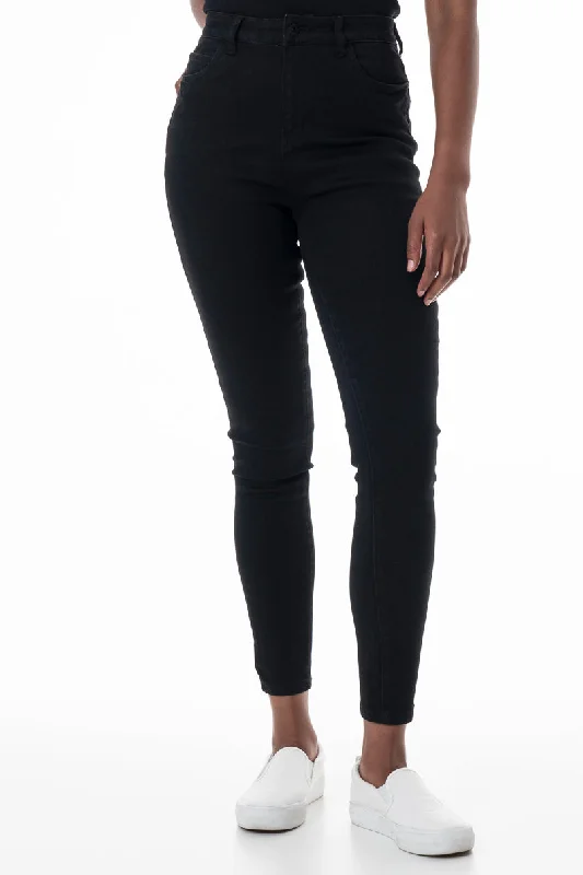 Stylish Savings Rf09 Hi-Waisted Skinny Jeans _ 148250 _ Black