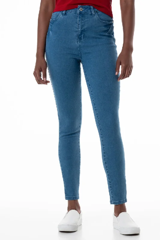 Wardrobe Upgrade Rf09 Hi-Waisted Skinny Jeans _ 148252 _ Mid Wash