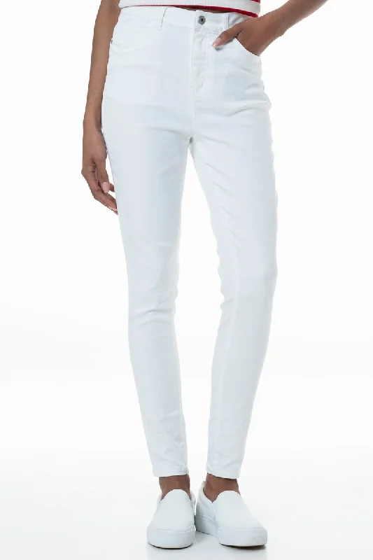 Women's Clothing And Garments Sets Rf09 Hi-Waisted Skinny Jeans _ 151115 _ White