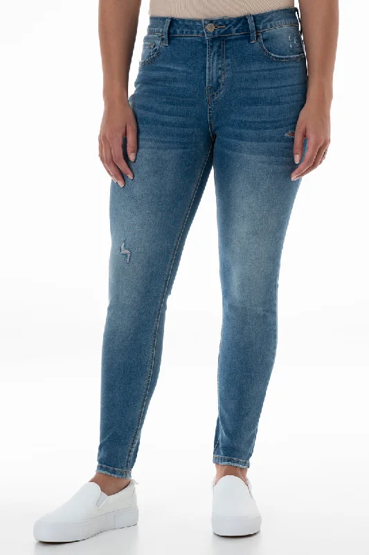 Modern Women's Apparel Rf12 Mid Rise Skinny Jeans _ 148280 _ Mid Wash