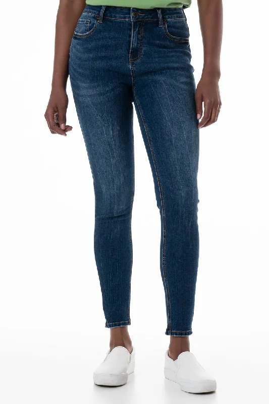 Vibrant Femme Fashion Rf12 Mid-Rise Skinny Jeans _ 148284 _ Mid Wash