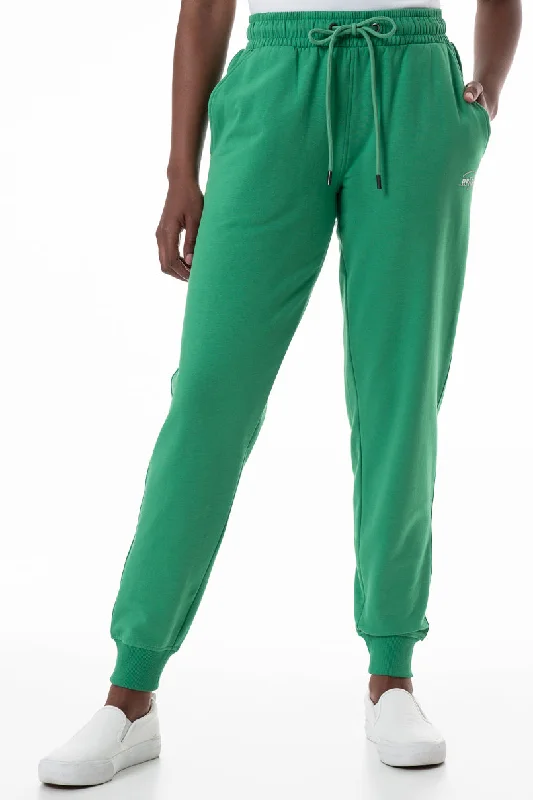 Women's Vacation Outfit Slim Fit Track Pants _ 145607 _ Green