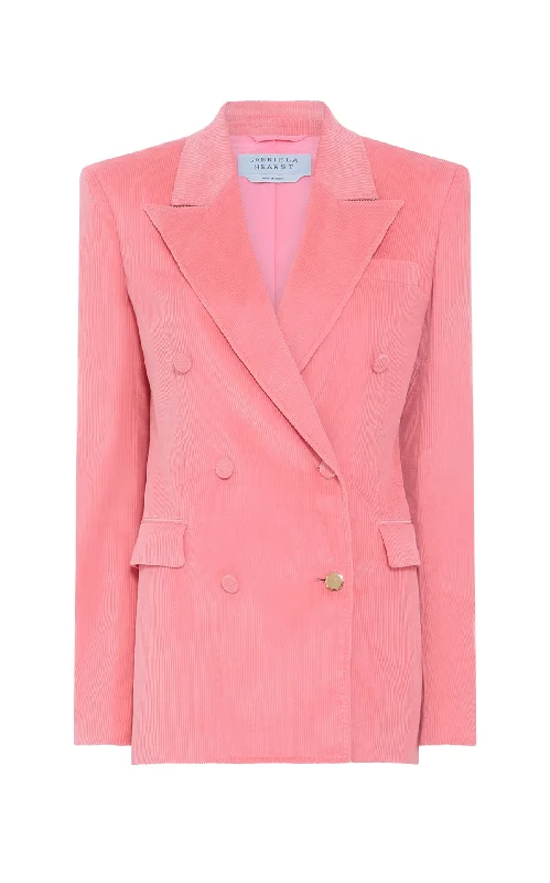 Latest Fashion Gavin Blazer in Rosa Sea Island Cotton Corduroy