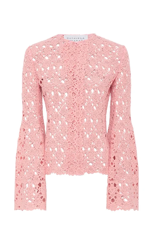 Women's High-Fashion Outfit Reynolds Jacket in Rosa Cashmere Lace