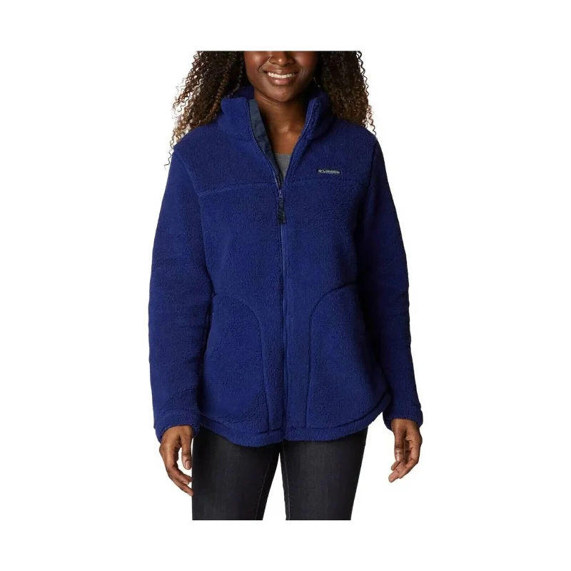 Chic Clothes For Women Columbia 1939901432 Women Blue West Bend Sherpa Full-Zip Fleece Jacket L NCL615