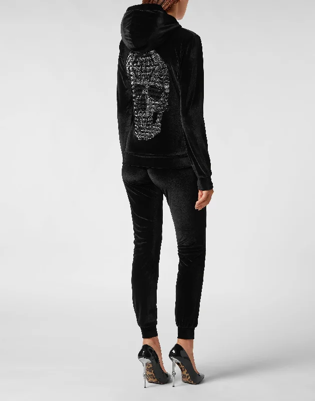 Women's Formal Wear Jogging Tracksuit: Hoodie/Trousers 3D Skull