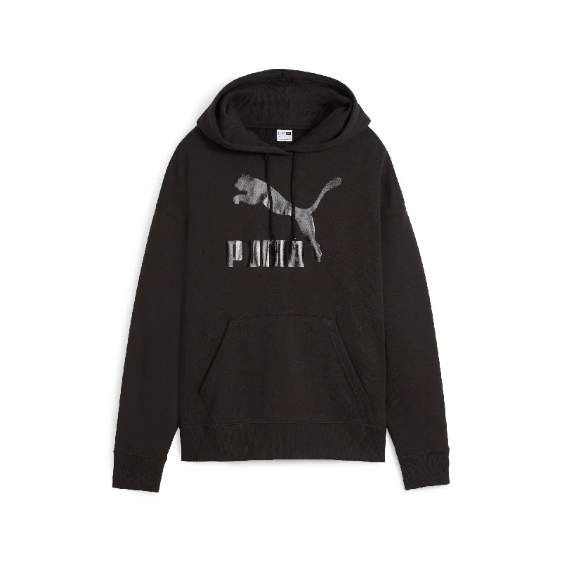 Everyday Women's Fashion Trends PUMA Women's CLASSICS Shiny Logo Hoodie