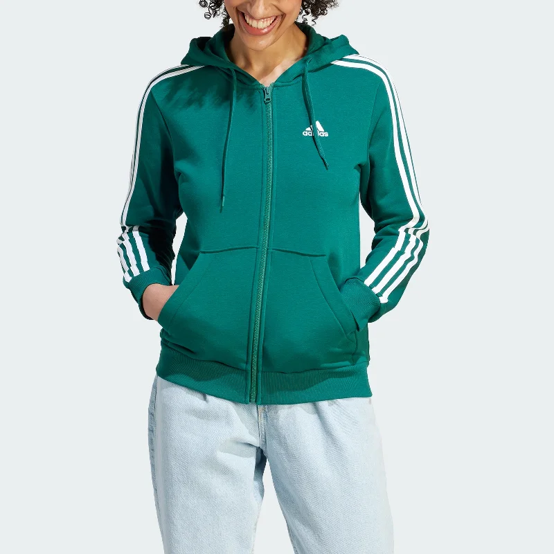 Effortless Chic for Women Women's adidas Essentials 3-Stripes Full-Zip Fleece Hoodie