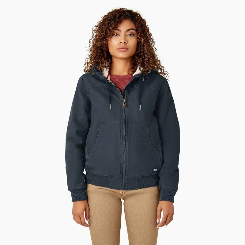 Women's Evening Attire Women's Fleece Lined Duck Canvas Jacket