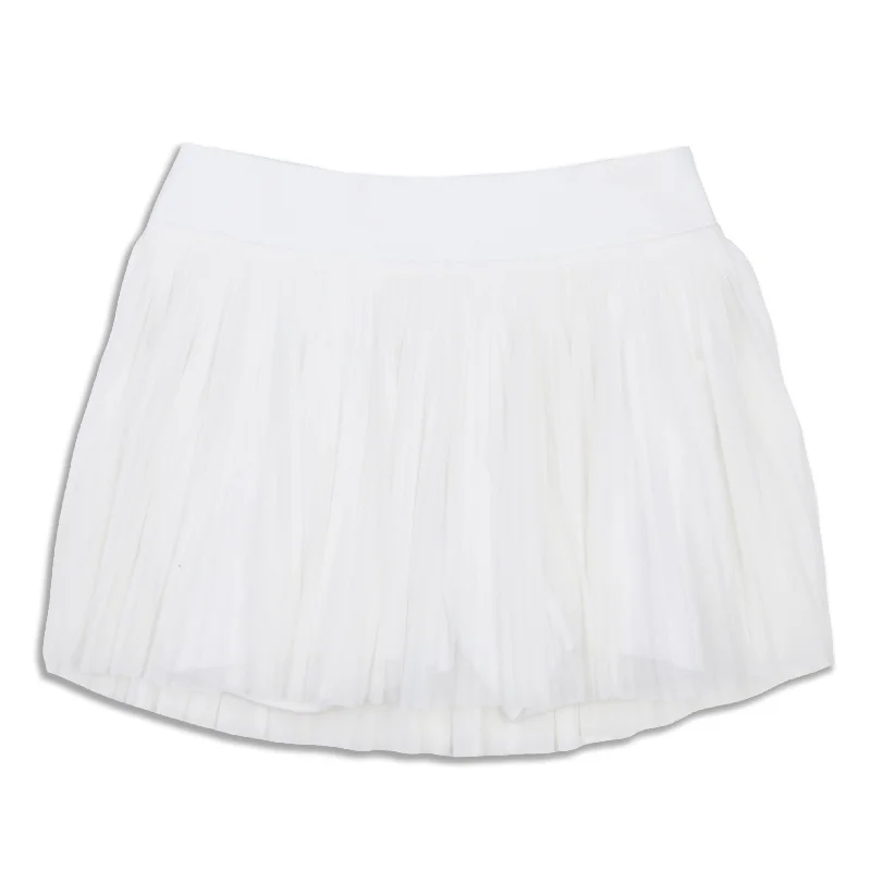 Women's Clothing And Garments Sets Mesh Pleats Mid-Rise Mini Tennis Skirt - Resale