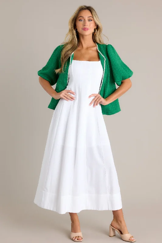 Chic Women's Clothing for Date Nights Urban Sophistication White Maxi Dress