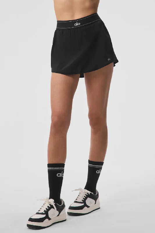 Women's Outfit For The Office Match Point Tennis Skirt - Black