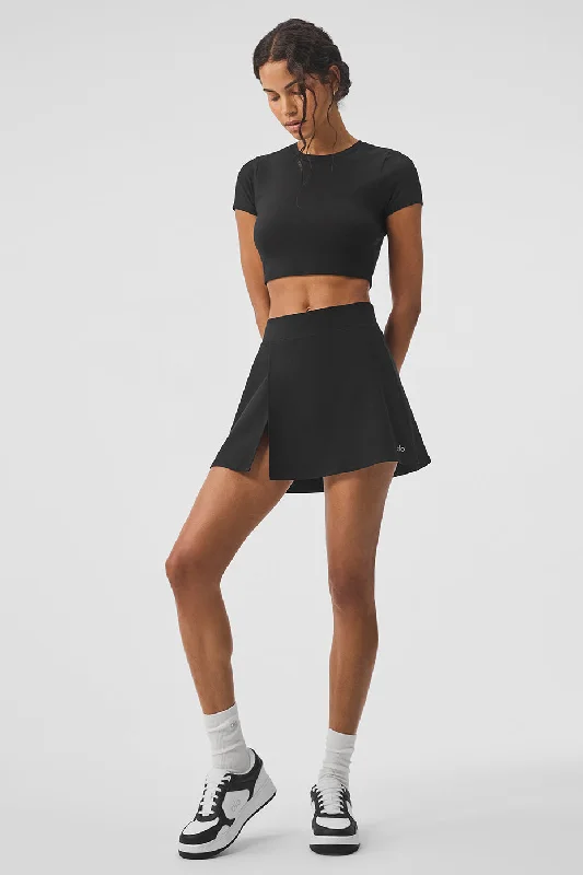 Women's Weekend Outfit Alosoft Backspin Skirt - Black