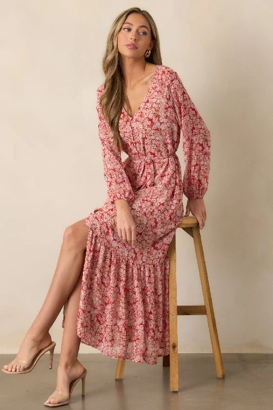 Trendy Outfits For Girls Z Supply Della Cranberry Floral Maxi Dress