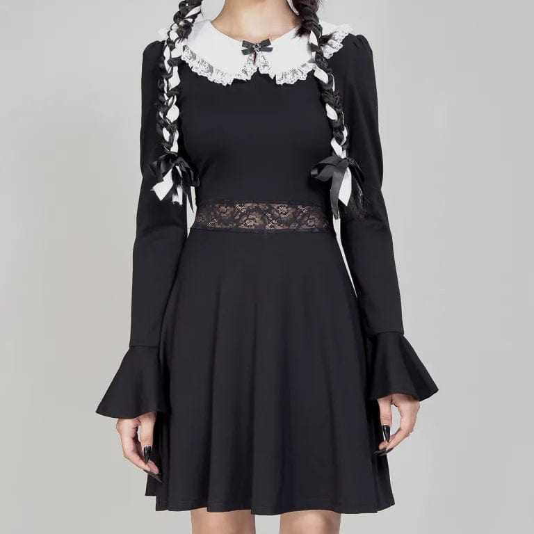 Women's Professional Apparel Women's Lolita Doll Collar Flared Sleeved Dress