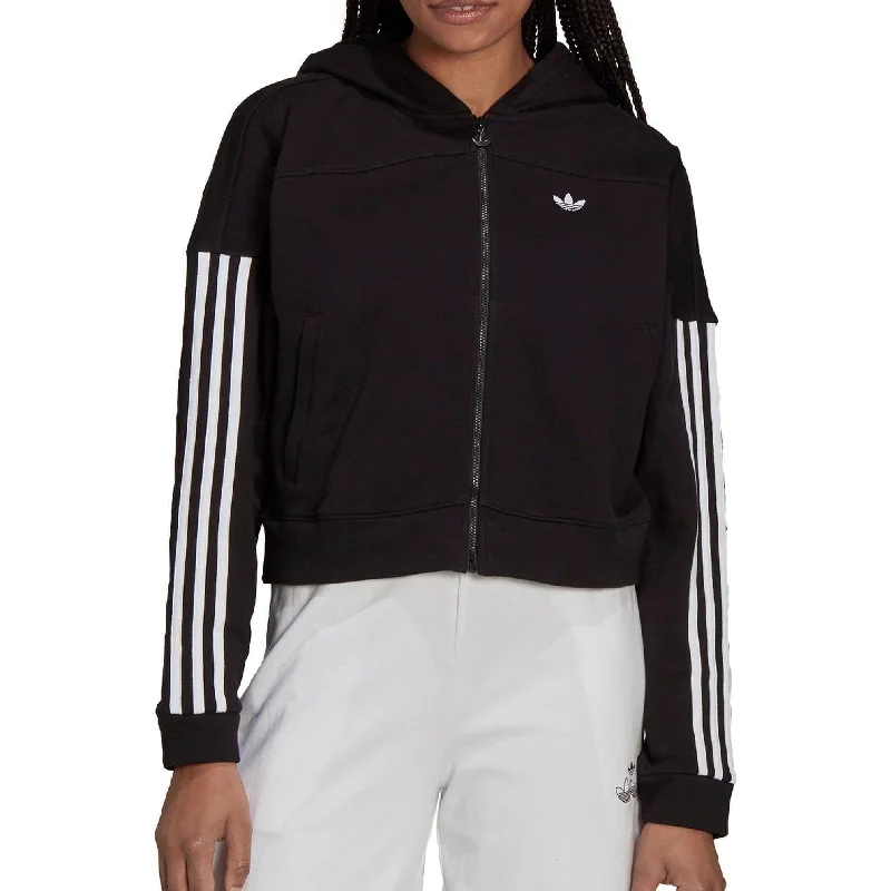 Women's Clothes And Apparel Sets adidas Cropped Womens Track Top - Black