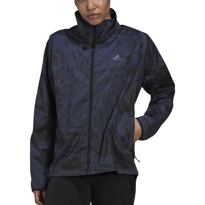 Women's Elegant Evening Attire adidas Fast Womens Running Jacket - Navy