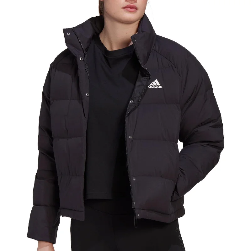 Women's Active Garments For Workouts adidas Helionic Relaxed Fit Womens Down Jacket - Black