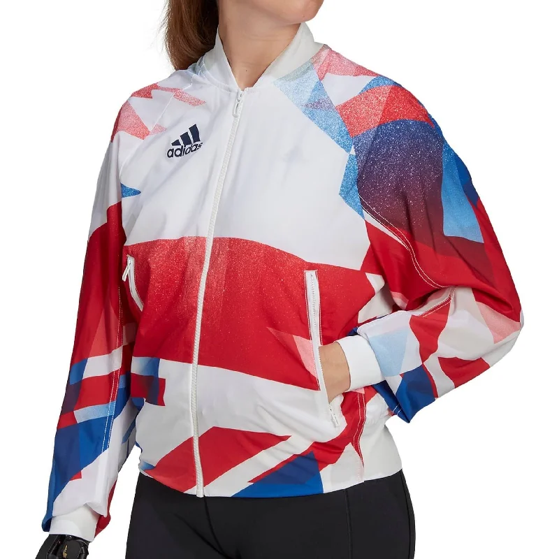 Women's Fashionable Attire For Work adidas Team GB Podium Womens Jacket - White