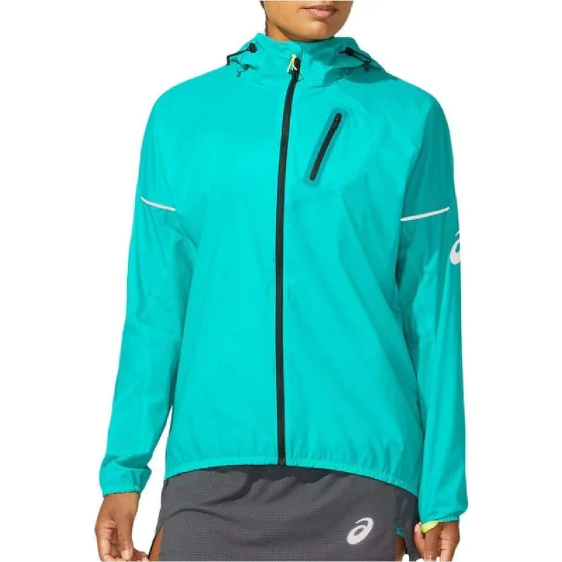 Women Clothing Asics FujiTrail Womens Running Jacket - Green