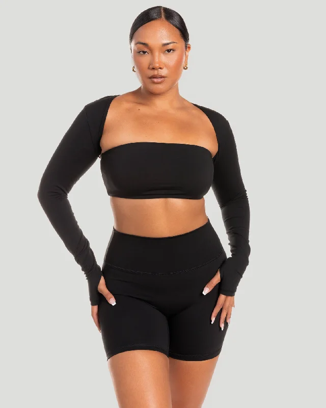 Elegant Styles Aura Shrug - Black