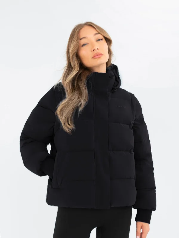 Casual Fashion Trends for Women Multiway Puffer Coat 2 - Black