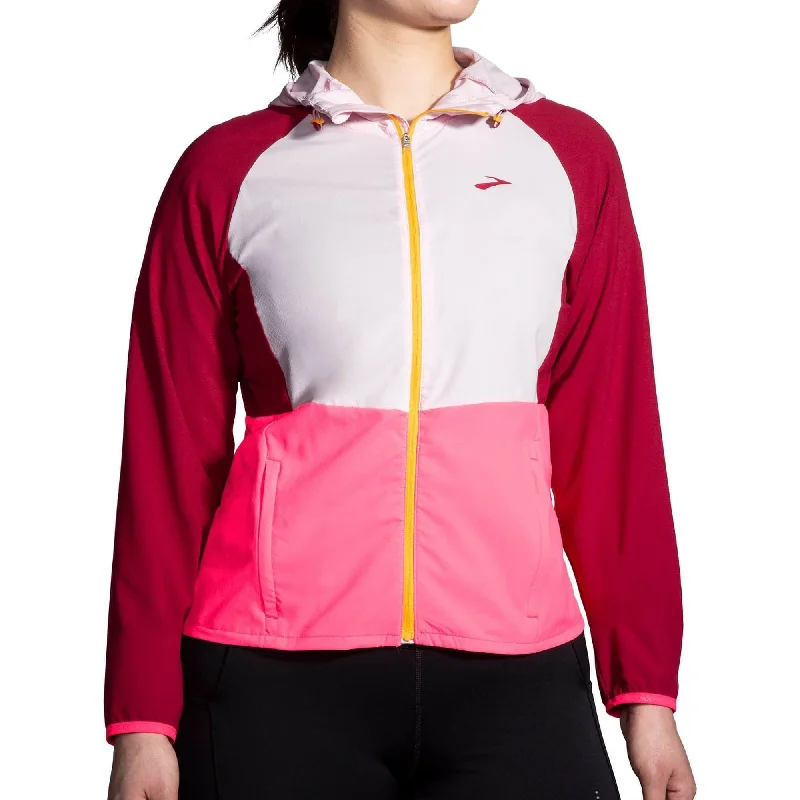 Comfortable Women's Attire Brooks Canopy Womens Running Jacket - Pink