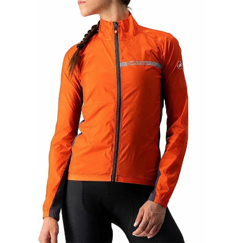 Sporty Streetwear Castelli Squadra Stretch Womens Cycling Jacket - Red