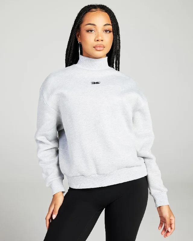 Classic Women's Clothing Styles Classic Women's Mockneck - Grey