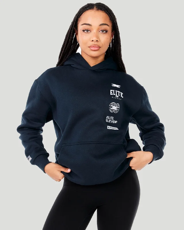 Women's Occasion Wear Apparel Collective Hoodie - Navy