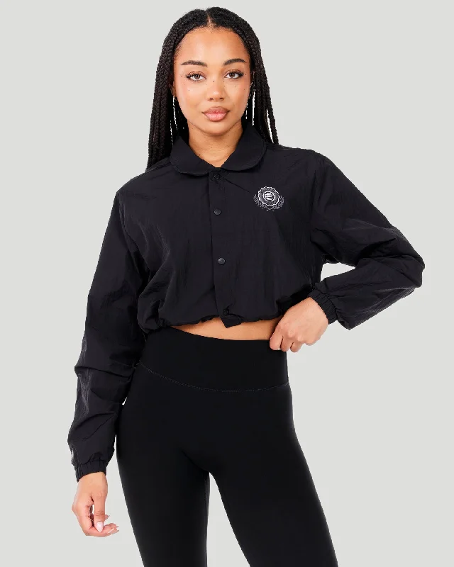 Stylish Women's Apparel Cropped Coach Jacket