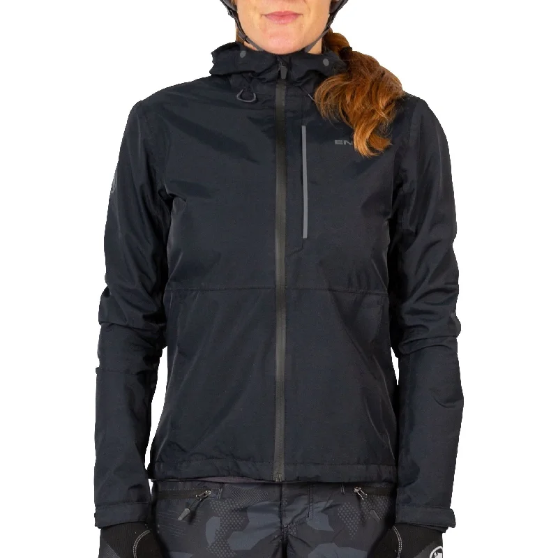 Women Online Clothing Boutiques Endura Hummvee Waterproof Hooded Womens Cycling Jacket - Black