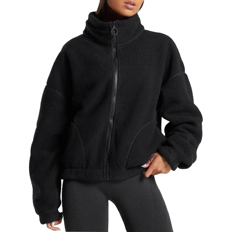 Women's Resort Garments Gymshark Sherpa Womens Jacket - Black