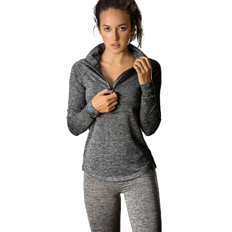 Clothing Online icyzone Women's Workout Yoga Track Jacket 1/2 Zip Long Sleeve Running Shirt