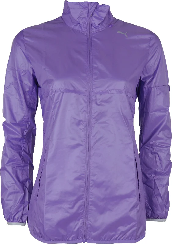 Woman Clothing Puma Lightweight Womens Running Jacket - Purple