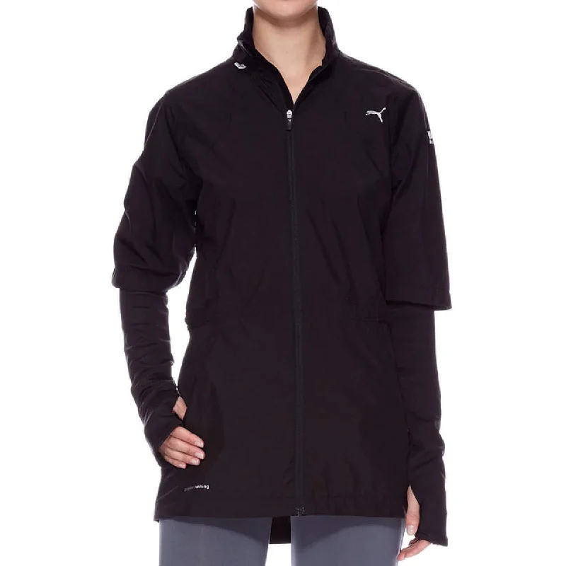 Women's Clothing And Garments Sets Puma Tech Gore Windstopper Womens Running Jacket - Black