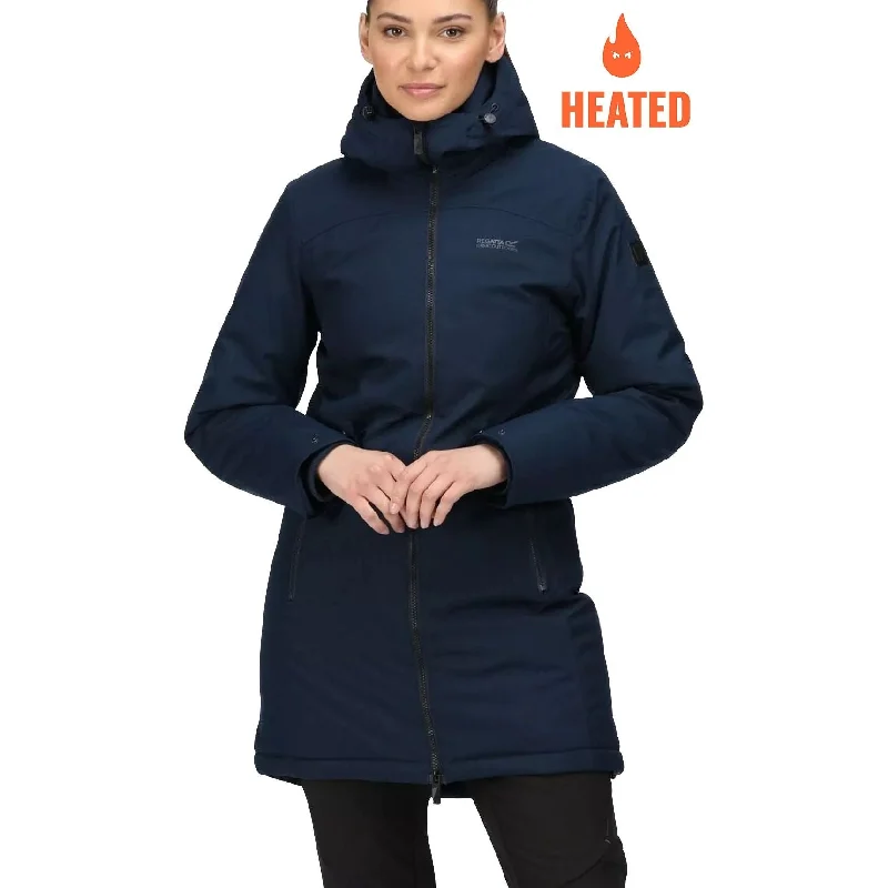 Women's Attire Regatta Voltera III Waterproof Womens Heated Jacket - Navy