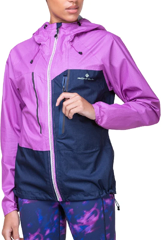 Clothes For Women Ronhill Tech Fortify Waterproof Womens Running Jacket - Blue