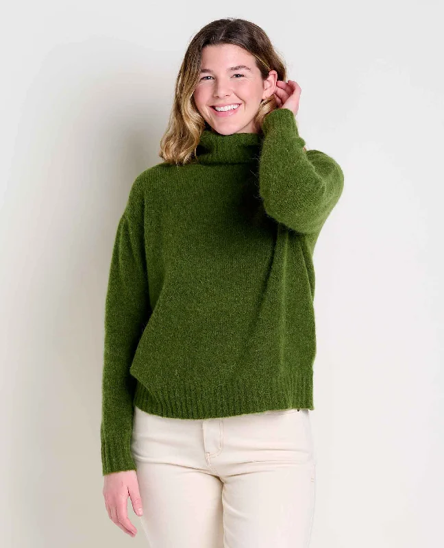 Women's Luxury Attire Toddy T-Neck Sweater