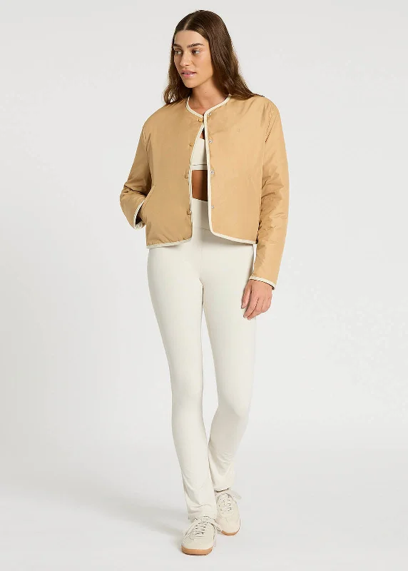 Women Clothes Two Way Cropped Jacket