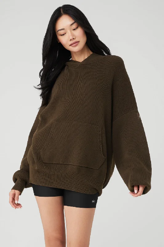 Women's Clothing Online Sale Scholar Hooded Sweater - Espresso