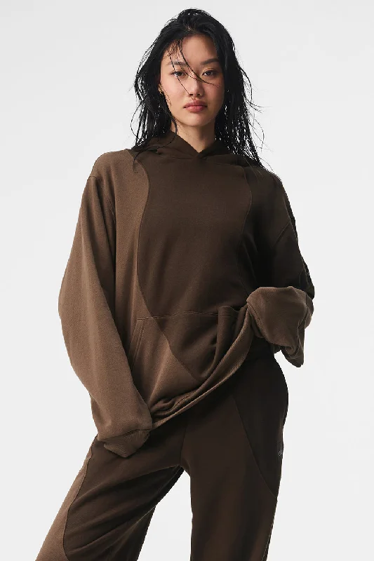 Discount Price Make Waves Hoodie - Espresso Tonal