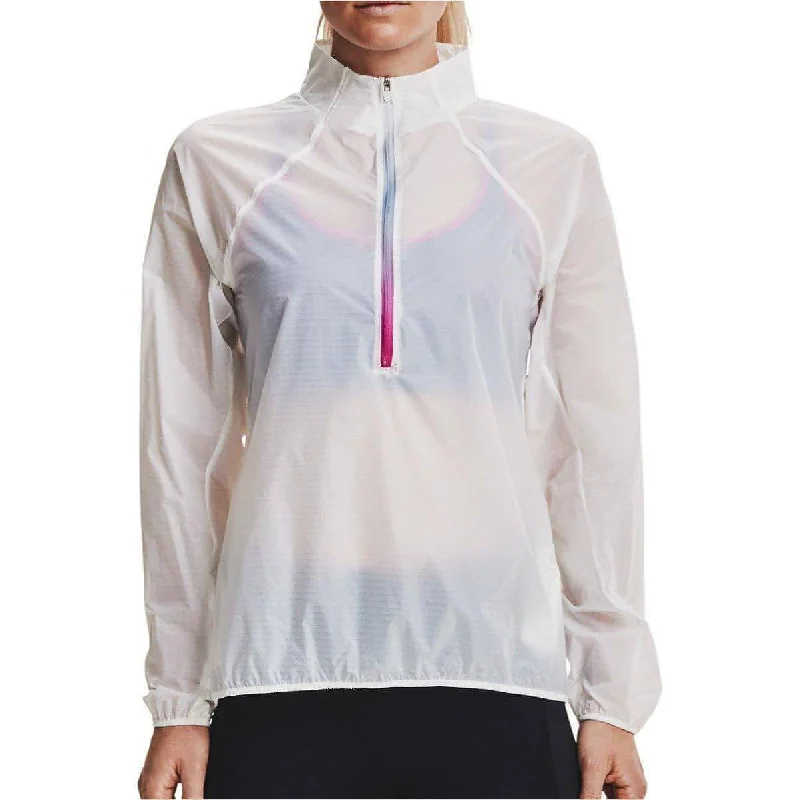 Outfits For Women Under Armour Impasse Flight Half Zip Womens Running Jacket - White