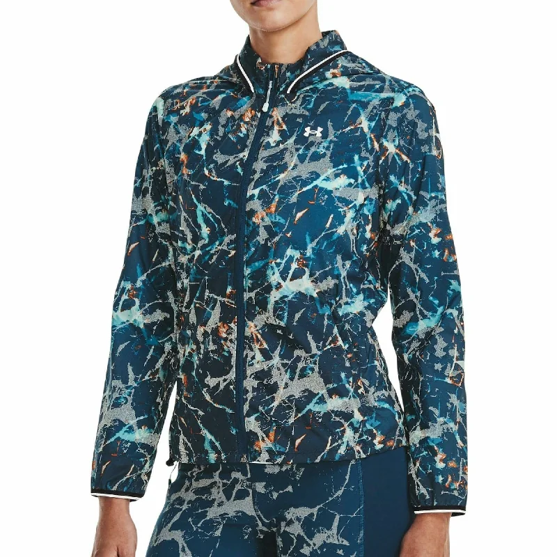 Day To Night Styles Under Armour Storm OutRun The Cold Womens Running Jacket - Blue