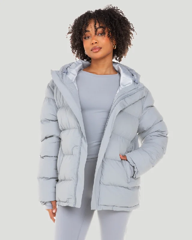 Clothing Sales Unisex Puffer Jacket - Steel Grey