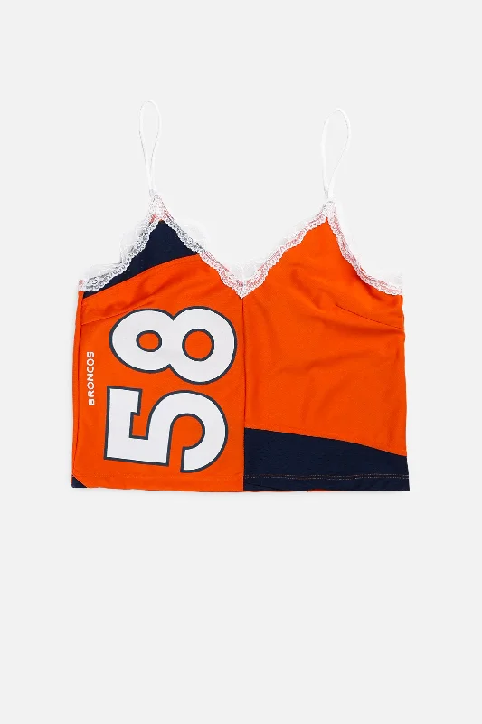 Relaxed Style Rework Denver Broncos NFL Lace Tank - M