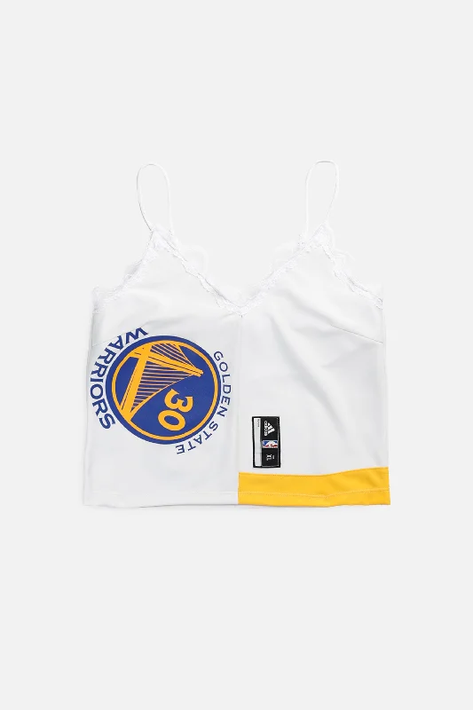 Women's Outerwear Apparel Rework Golden State Warriors NBA Lace Tank - L