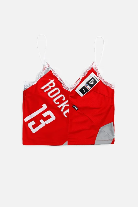 Modern Women's Apparel Rework Houston Rockets NBA Lace Tank - S