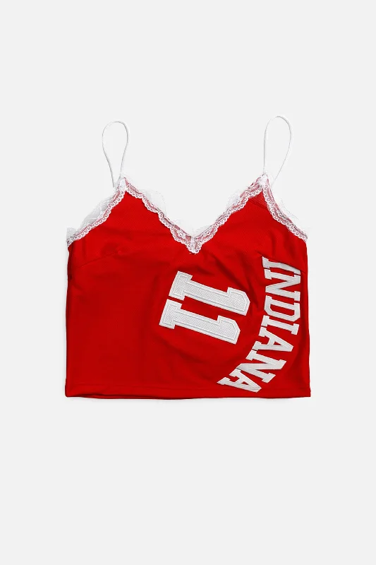 Women's Comfortable Apparel Rework Indiana NCAA Lace Tank - S