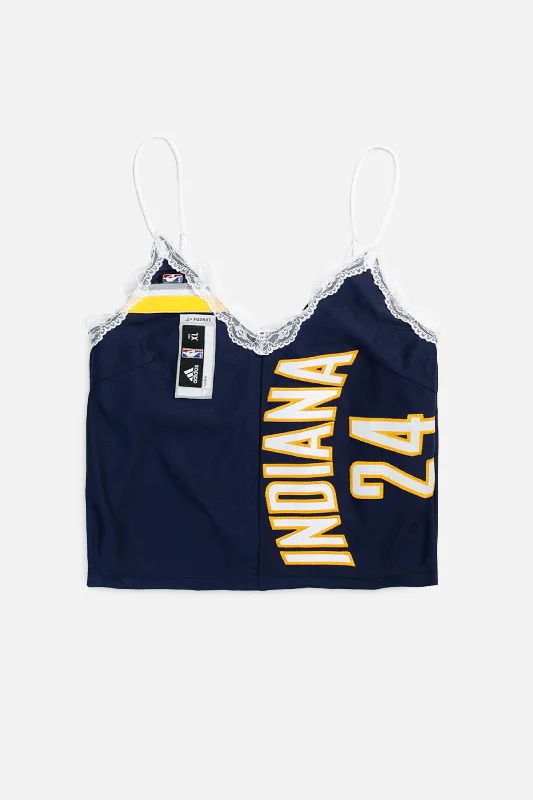 Women's Wardrobe Apparel Rework Indiana Pacers NBA Lace Tank - S